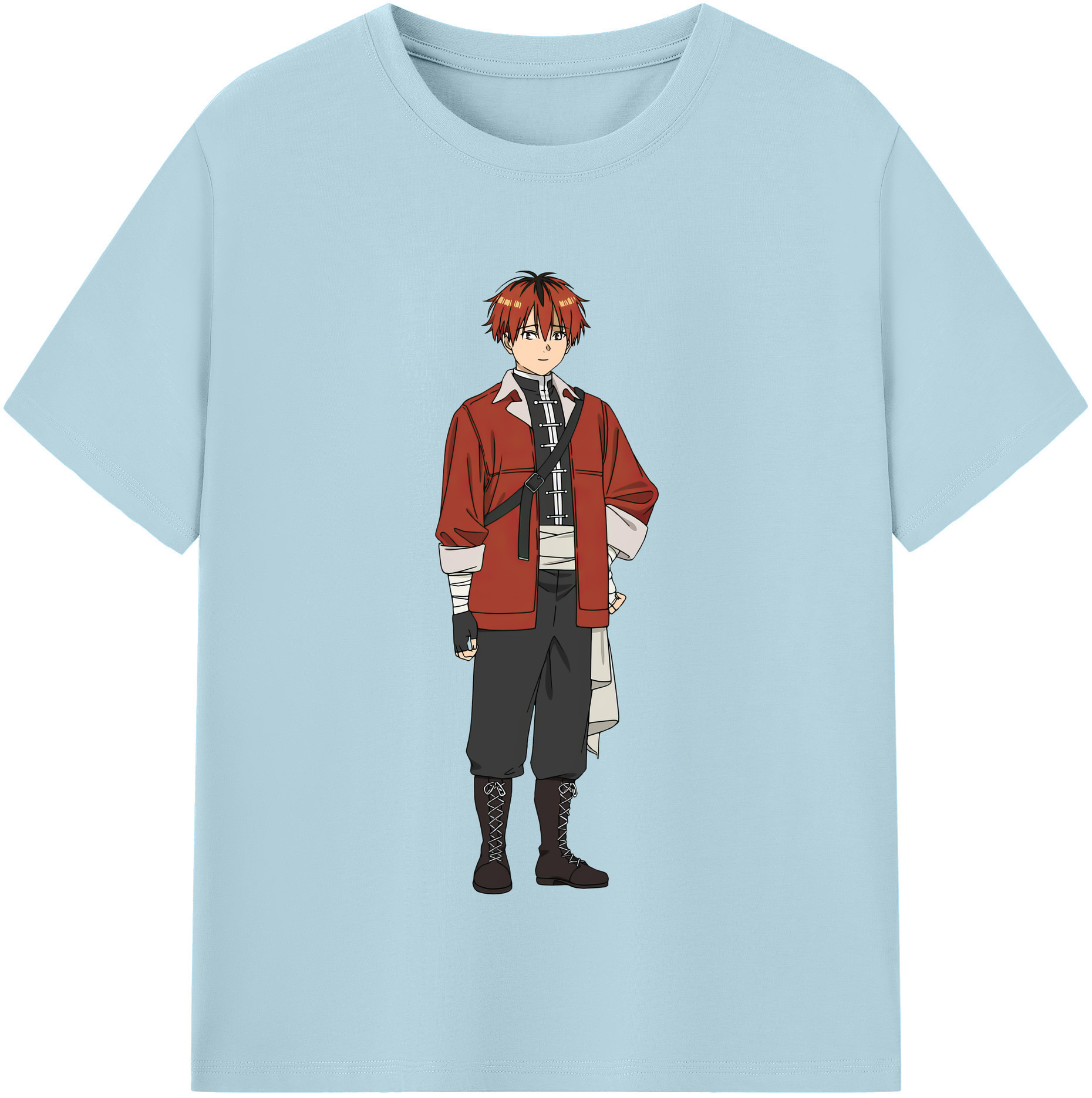 （画像用） 葬送のフリーレン Frieren 綿100％半袖Tシャツ（フロントプリント）